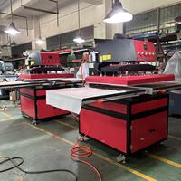 Nouvelle presse à chaud automatique à station unique, pneumatique, pour transfert thermique sur t-shirts/vêtements, sublimation, impression DTF, 100x120cm CY