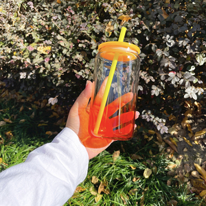 Sublimazione in bianco BPA libero 16oz Ombre gelatina di vetro per UV DTF avvolge alto borosilicato 16oz birra <span class=keywords><strong>bicchiere</strong></span> bevanda fredda tazza di <span class=keywords><strong>caffè</strong></span> - Product Image 5