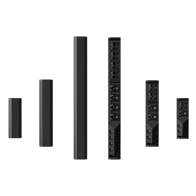 Dante Networked Active Column Speaker Metal for Indoor High-End AV Integration-Professional Concert Hall Quality Audio System