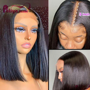 Pelucas de Cabello Humano Remy Virgen Real al por Mayor con Cierre de Encaje HD, Lisas Eurasias, Nudos Decolorados, Encaje HD Fino 5x5, Sin Pegamento - Product Image 2