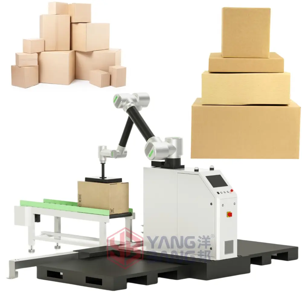 YB-MD16 Hot Sale Automatic Bag Carton Box Case Robotic Palletizer Packaging Machine with Robot Palletizer
