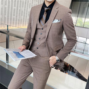 Schnelle Lieferung 100% Wolle Männer TR Solid Formal Günstige Männer Hochzeits feier Männliche Anzüge Herren anzüge - Product Image 2