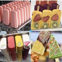 Machine commerciale de fabrication de bâtonnets de crème glacée en acier inoxydable, moule à bâtonnets de yaourt et de fruits, armoire de congélation