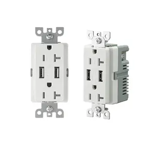 US USB charger receptacle wall outlets 20A 125V, USB SXUT2021 output 2.1A 5V
