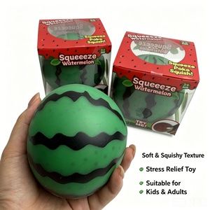 Cute Needoh Watermelon Fidget <b>Toy</b> for Stress Support Sensory Calm and Portable <b>Desk</b> Fun with Soft Squishy Texture Anytime - Product Image 3