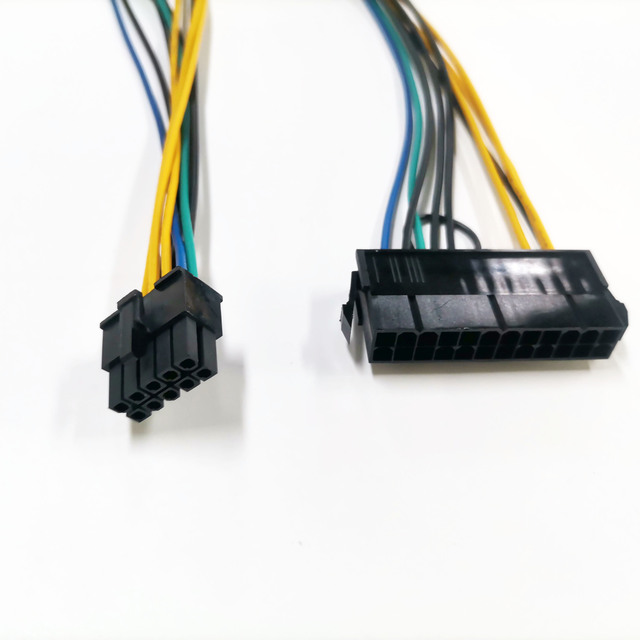 PSU Cable 24PIN to 10pin 20 cm Customization ATX Computer case Power Extension Cable 18AWG