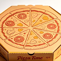 Boîtes à pizza en carton ondulé Kraft, emballages alimentaires écologiques, finition mate