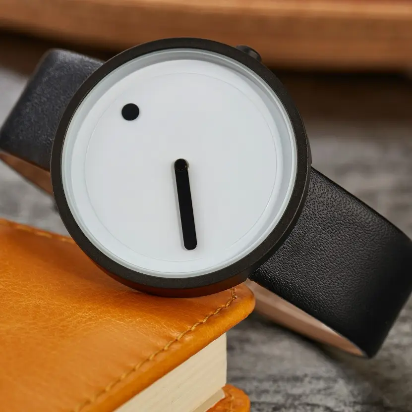 Sıcak öğe sadece bir el Minimalist arama Analog İzle japonya Movt alaşım kuvars saatler Unisex moda