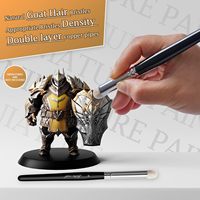 Set de pinceaux à sec pour peinture miniature-6PC Pinceaux miniatures professionnels pour maquettes, maquettes de peinture