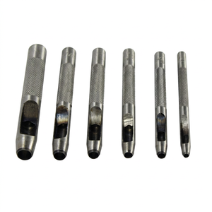 Iron Round Engraving <b>Punch</b> <b>Set</b> of 6 for Leather Hollow Jewelry Making Tools - Product Image 1