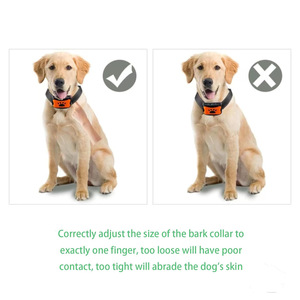 कुत्ते छाल कॉलर रिचार्जेबल कुत्तों के लिए वाटरप्रूफ शॉक कॉलर प्लास्टिक छाल नियंत्रण उपकरण - Product Image 2