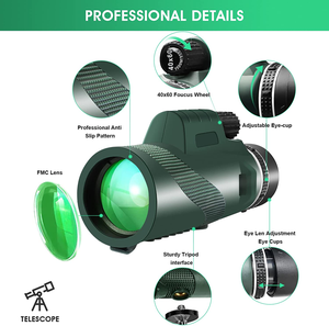 Classic 40x60 Single <strong>Binoculars</strong> 80*100 High With Green Black Bird Watching Concert - Product Image 4