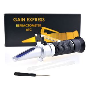 Refractómetro Óptico Profesional para Cerveza y Mosto, Escala Dual de Brix y Gravedad Específica, ATC, Sin Necesidad de Batería, REB-32SGATC 0.2% Brix - Product Image 5