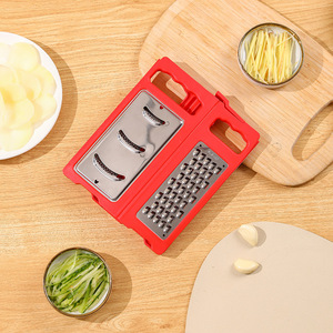 Custom Logo 4 in 1 <b>Kitchen</b> <b>Plastic</b> Fruit & Vegetable Cutter Slicer & Grater Flat Folds Gadgets for Cooking Vegetable Slicer - Product Image 2