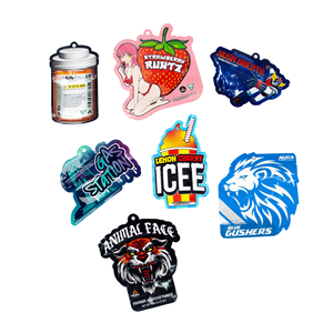 Tùy Chỉnh 3.5G Tái Sử Dụng Khi-Proof Cali Gói Pouch Chết Cắt Mylar Túi Với In Hộp Thiết Lập Cho Nhai Kẹo Cao Su & Sữa - Product Image 1