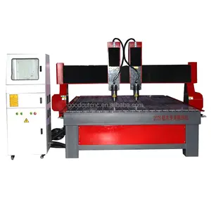 Đa trục chính đôi đầu 4.5kW không khí-nước làm mát CNC Router gỗ 1325 máy CNC