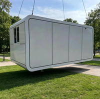 Cabine de jardin respirante de haute qualité en forme de pomme jaune, bureau moderne préfabriqué, mini-maison pour adultes, idéale pour hôtel/villa