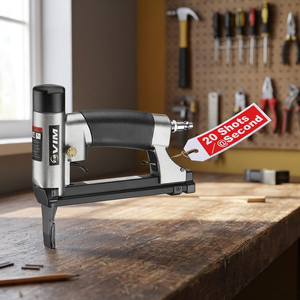 5016ALN Pneumatic Upholstery Stapler Auto Firing <b>Long</b> Nose 20 GA 100-Staple Capacity 12.6mm Crown 5-16mm Length 70-110 PSI 0.9kg - Product Image 3