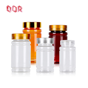 Flacon capsule transparent coloré personnalisé de 80 ml, emballage pharmaceutique, flacon en plastique PET pour produits de santé avec bouchon à vis - Product Image 1