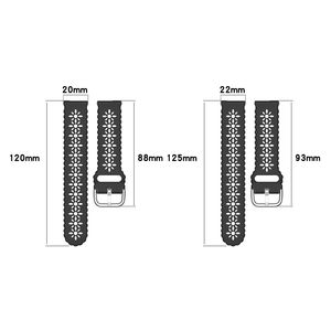Correa de silicona de 20mm y 22mm para <span class=keywords><strong>Garmin</strong></span> Forerunner 255 265 245 165 banda para <span class=keywords><strong>Garmin</strong></span> Vivoactive 5 <span class=keywords><strong>Venu</strong></span> 3 2 <span class=keywords><strong>sQ</strong></span> pulsera deportiva correa de reloj - Product Image 4