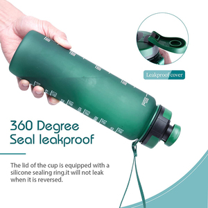 Bouteille d'eau portable motivationnelle avec infuseur de fruits Bouteille d'eau sport étanche avec marqueur de temps HOT - Product Image 5