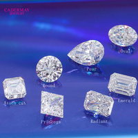 Cadermay D VVS1 Moissanita Ovalada 2*4mm-10*14, Piedras Preciosas de Moissanita Sueltas al por Mayor, Moissanita Sintética de Lujo