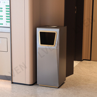 Poubelles commerciales dans le hall Entrée de l'ascenseur Poubelle intérieure Poubelle de recyclage pour bâtiment de bureaux dans le hall de l'hôtel