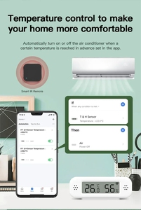 Mini Termómetro Higrómetro Inteligente WiFi Tuya para el Hogar, <span class=keywords><strong>con</strong></span> Alarma Remota a través de la Aplicación Smart Life, Compatible <span class=keywords><strong>con</strong></span> Google, Yandex y <span class=keywords><strong>Alexa</strong></span> - Product Image 6