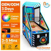 Joy2fun Machine de jeu de basket-ball LCD 42 pouces pour enfants, simulateur de basket-ball d'arcade de rue, machine d'amusement pour enfants