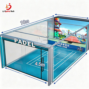 Máquina de Entrenamiento de Pádel Inteligente LJ Red con Sistema de Puntuación y Simulador AR, Construcción Metálica para Partidos Recreativos / Centros Comerciales / Clubes Deportivos - Product Image 4