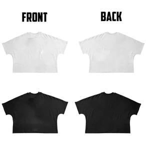 High Quality 300 GSM Heavy Weight <b>Box</b> Fit 100% Cotton <b>Drop</b> Shoulder Oversized Cropped Boxy T Shirts for Men - Product Image 6