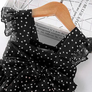 Ropa para Niños, Vestido Infantil de Verano, Vestido para Niña Grande, Vestido Infantil Blanco y Negro para Niñas - Product Image 4