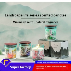 เทียนหอมอโรมาเธอราพีแบบแท่ง ทำมือจากขี้ผึ้งถั่วเหลือง กลิ่นหอมระดับพรีเมียม สไตล์ชาติพันธุ์  สำหรับเป็นของขวัญองค์กรในเทศกาลดีวาลี  ผลิตตามสั่ง - Product Image 2