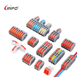 Conector de cable de empalme de conexión rápida reutilizable transparente compacto de 4 pines, hecho de plástico duradero - Product Image 6