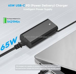 Adaptateur secteur USB C Premium 65W pour ordinateur portable Dell, câble de connexion pour ordinateur de bureau, câble de charge rapide TYPE C - Product Image 5