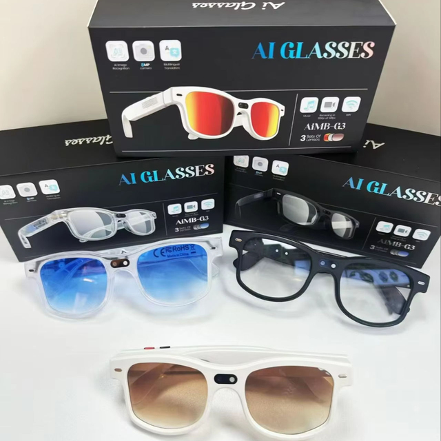 AIBM-G3 AI Multi-functional Smart Glasses 1200P High-definition Video Recording IP67 Waterproof Magnetic Charging