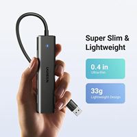 UGREEN USB 3,0 Hub, 4 puertos USB a Splitter Ultra-Slim USB Expander para ratón, teclado, unidad flash, disco U, impresora