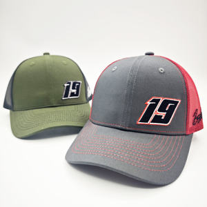 Casquettes Richardson 112 personnalisées en gros, casquette trucker snapback hip-hop à chevrons avec filet - Product Image 6