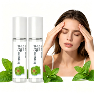 Huile Essentielle Apaisante Contre la <span class=keywords><strong>Migraine</strong></span> à Marque Blanche, <span class=keywords><strong>Menthol</strong></span> et Menthe, Roll-on, Mélange pour Soulager les Maux de Tête et le Mal des Transports - Product Image 1