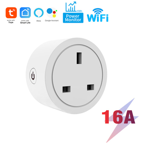 <span class=keywords><strong>Prise</strong></span> intelligente 16A UK avec compteur de <span class=keywords><strong>consommation</strong></span> d'énergie WIFI 2.4GHz, commande vocale Alexa et Google Home, <span class=keywords><strong>prise</strong></span> murale - Product Image 1