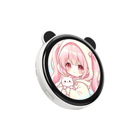 Badge intelligent magnétique de 1,85 pouce, étiquette nominative numérique, Bluetooth 5.4, affichage dynamique, alternative à l'encre électronique, badge d'identification vidéo, style NFC, GIF MP4
