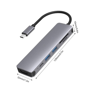 <span class=keywords><strong>Usb</strong></span> C HUB 3.0 6 trong 1 loại C HUB micro <span class=keywords><strong>iPad</strong></span> Hub điện xe máy tính xách tay đứng với <span class=keywords><strong>USB</strong></span> PD SD <span class=keywords><strong>Reader</strong></span> tất cả trong một cho PC máy tính một - Product Image 4