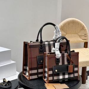 Sac à bandoulière décontracté pour femme, version originale de haute qualité, de marque de luxe, à carreaux, grande capacité, avec fermeture, tendance - Product Image 4
