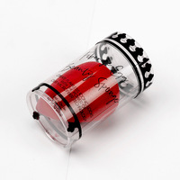 Cylindre en PVC recyclable bouffée en plastique transparent PET boîte d'emballage cadeau cosmétique jetable PP baril avec une haute visibilité