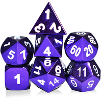 7 pièces métal Dnd dés jeu de rôle donjons et dragons Rpg jeu et Pathfinder jeu de dés en métal