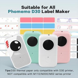 Papel Térmico para Etiquetas Phomemo, 3 Rollos de Colores Variados para D30, D30S, Q30S, Q30, D35 - Product Image 4
