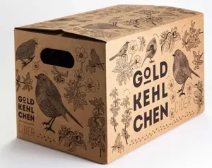 Nut/shoe box/chalk box corrugated cardboard box with customised size and logo 2024 Trend