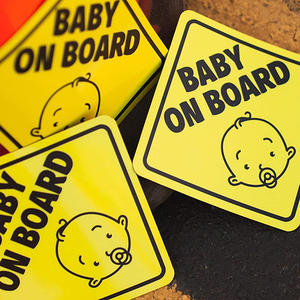 Pegatina personalizada para coche, pegatina para bebé a bordo, imán, señal de seguridad magnética para coche, señal de advertencia reflectante para bebé a bordo - Product Image 4