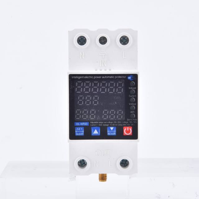 Baiwei Three-Display Protector Over-under-Voltage Over-Current Quantity Adjustable Energy Meter