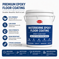 Cat Epoxy Berbasis Air dari Produsen Langsung, Pelapis Cair Self-Leveling, Tahan Aus, untuk Lantai Komersial Dalam Ruangan